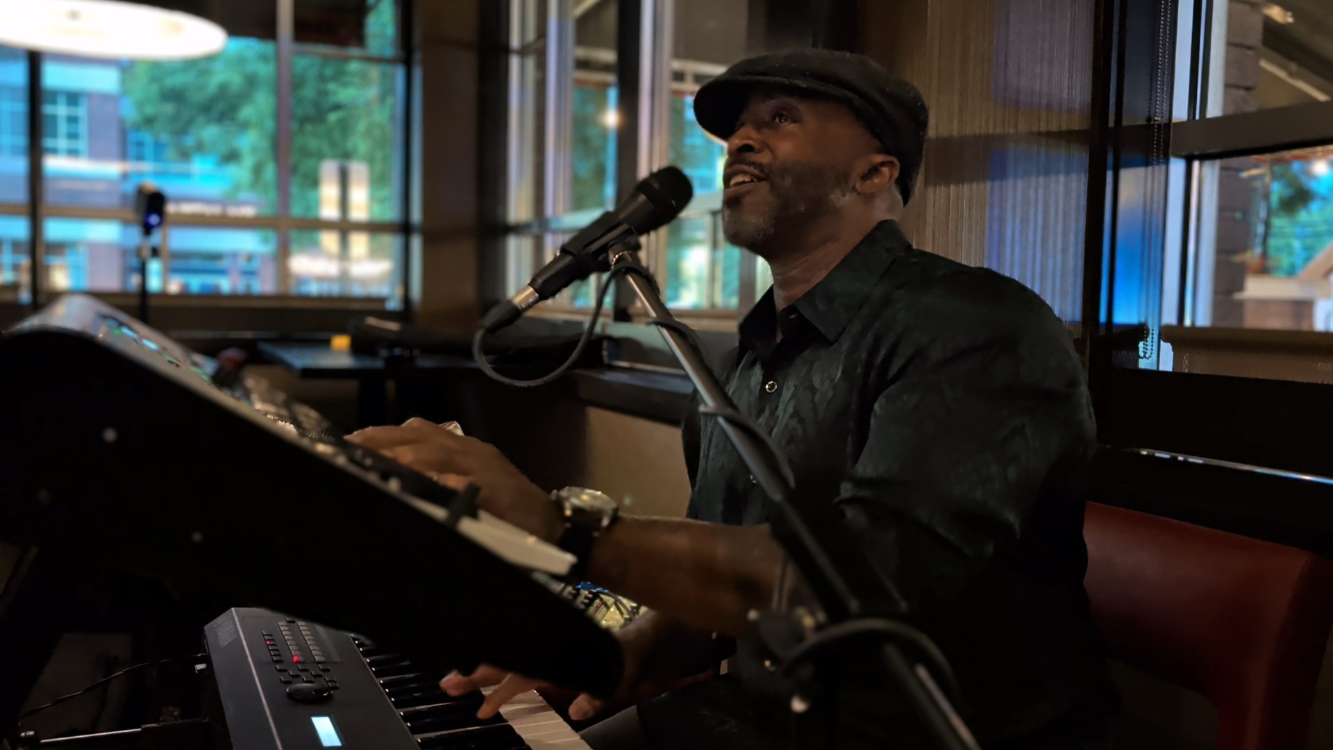 Just JoE performing live at keyboard and microphone